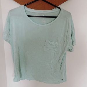 Slouchy American eagle soft and sexy tee light blu